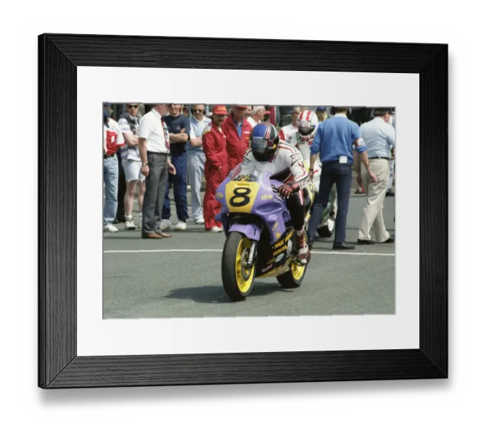 Framed Print : Steve Ives (Honda) 1992 Supersport 600 TT