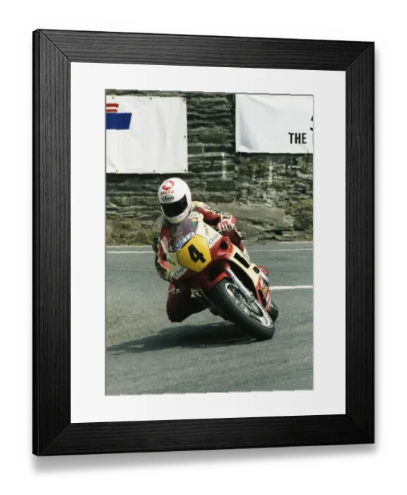 Framed Print : Johnny Rea (Yamaha) 1992 Supersport 600 TT