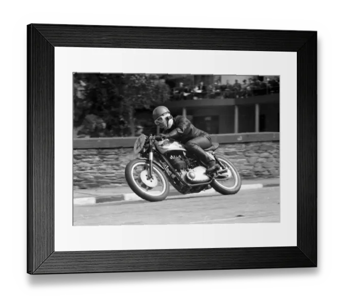 Framed Print : Colin Broughton (BSA) 1956 Senior Manx Grand Prix Framed Print : Colin Broughton (BSA) 1956 Senior Manx Grand Prix