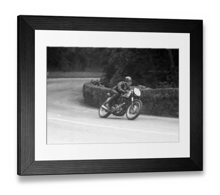 Framed Print : Colin Broughton (BSA) 1956 Junior Manx Grand Prix Framed Print : Colin Broughton (BSA) 1956 Junior Manx Grand Prix
