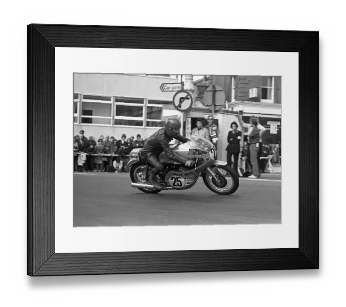 Framed Print : Richard Horton (Yamaha) 1975 Production TT