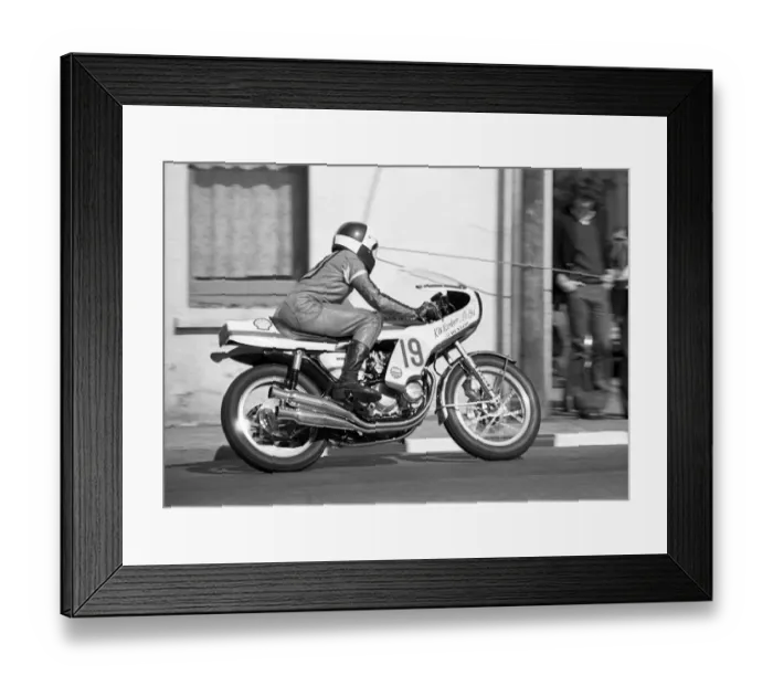 Framed Print : John Crick (Honda) 1975 Production TT