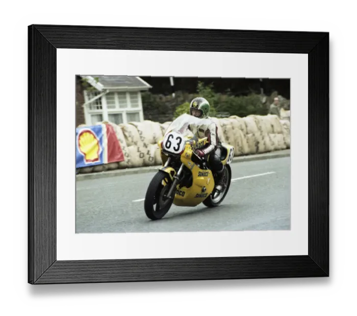 Framed Print : Bill Lawrence (Sunoco Kawasaki) 1980 Classic TT Framed Print : Bill Lawrence (Sunoco Kawasaki) 1980 Classic TT