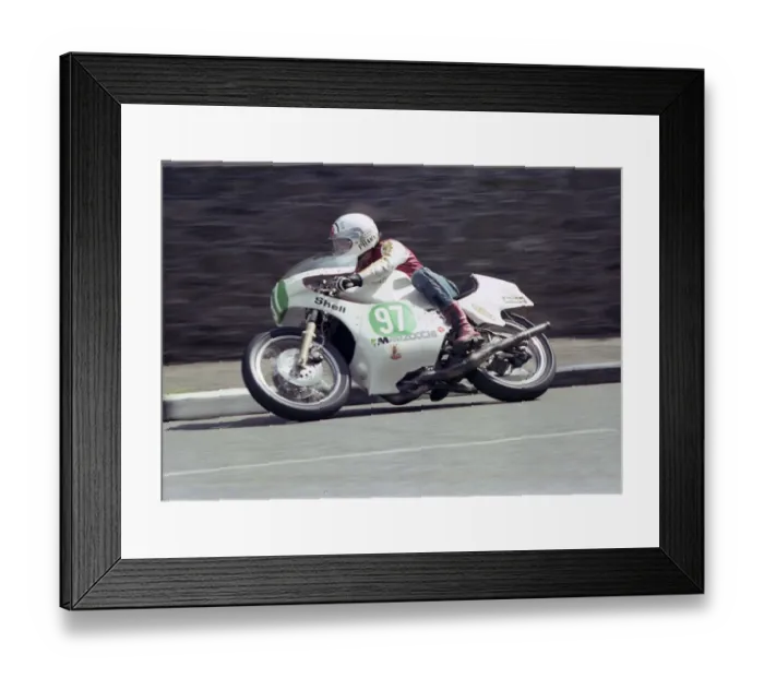 Framed Print : Ron Haslam (Pharaoh Yamaha) 1979 Junior TT Framed Print : Ron Haslam (Pharaoh Yamaha) 1979 Junior TT