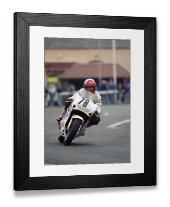 Framed Print : Jerome Van Heltert (Yamaha) 1990 Formula one TT Framed Print : Jerome Van Heltert (Yamaha) 1990 Formula one TT