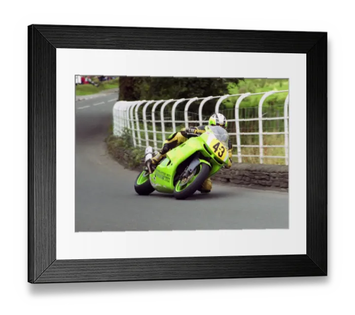 Framed Print : Ian Watson (Kawasaki) 2002 Senior Manx Grand Prix Framed Print : Ian Watson (Kawasaki) 2002 Senior Manx Grand Prix