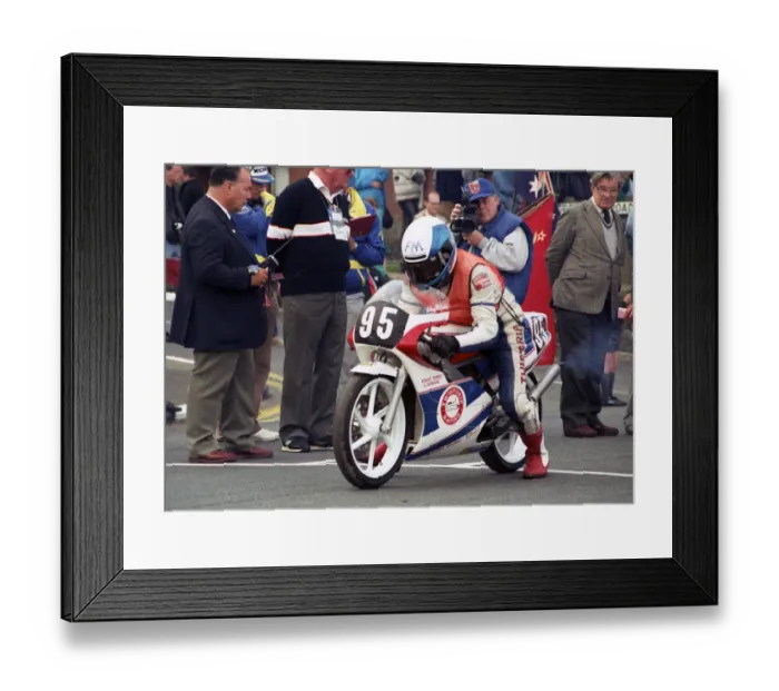 Framed Print : Aubrey McCauley (Honda) 1990 Ultra Lightweight TT Framed Print : Aubrey McCauley (Honda) 1990 Ultra Lightweight TT