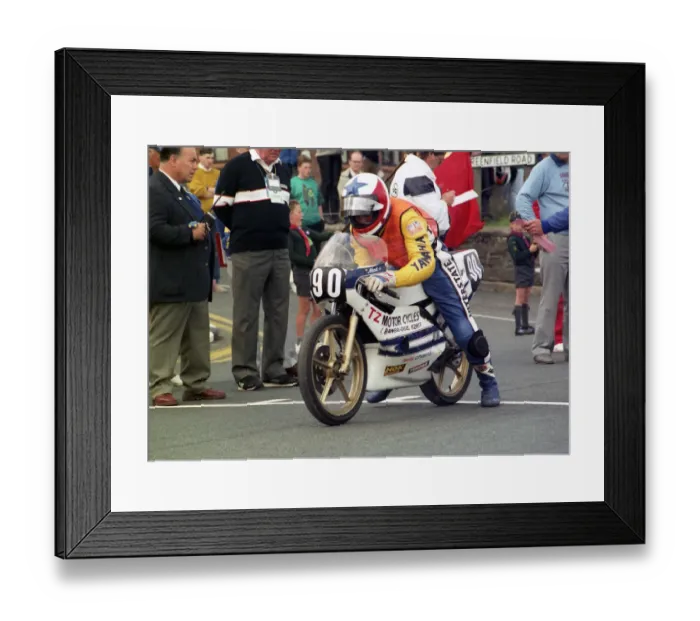 Framed Print : Geoff McMullan (MBA) 1990 Ultra Lightweight TT Framed Print : Geoff McMullan (MBA) 1990 Ultra Lightweight TT