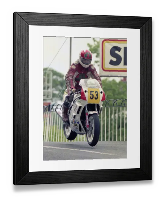 Framed Print : Paul Cranston (Yamaha) 1990 Supersport 600 TT Framed Print : Paul Cranston (Yamaha) 1990 Supersport 600 TT