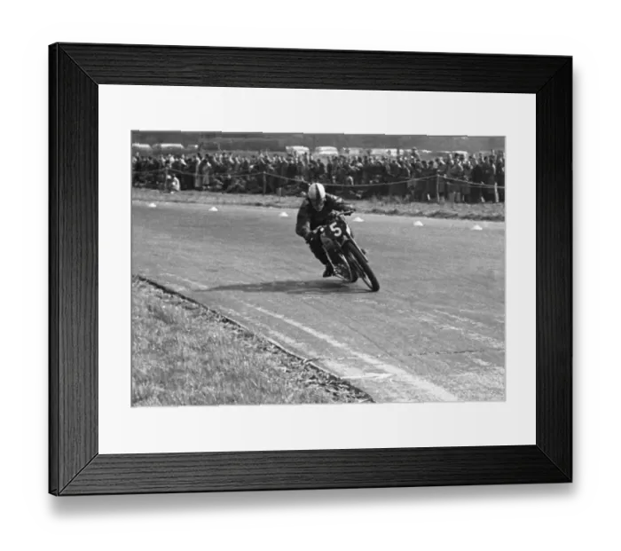 Framed Print : Alan Westfield (Triumph) 1950 Silverstone Framed Print : Alan Westfield (Triumph) 1950 Silverstone