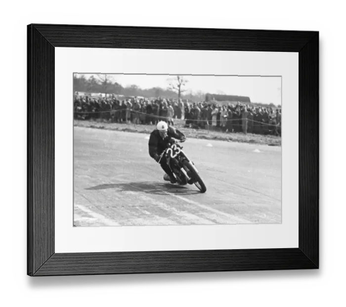 Framed Print : Eddie Iffland (Norton) 1950 Silverstone Framed Print : Eddie Iffland (Norton) 1950 Silverstone