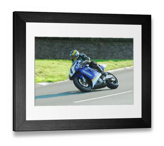 Framed Print : John Barton (Kawasaki) 2013 Formula One Classic TT Framed Print : John Barton (Kawasaki) 2013 Formula One Classic TT