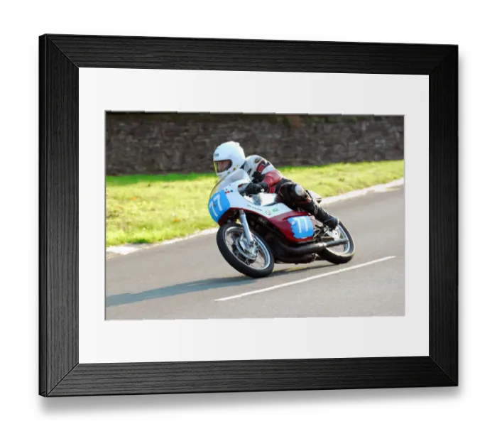 Framed Print : David Crussell (Kawasaki) 2013 350 Classic TT Framed Print : David Crussell (Kawasaki) 2013 350 Classic TT