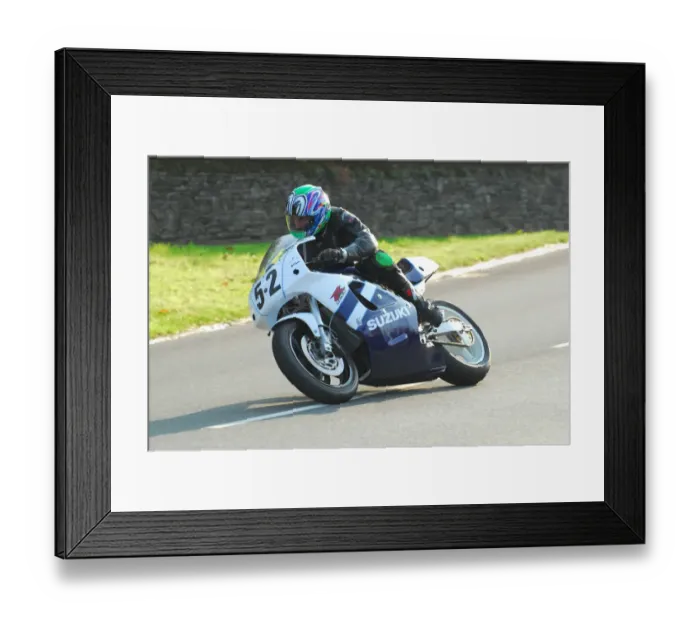 Framed Print : Paul Wilson (Suzuki) 2013 Formula One Classic TT Framed Print : Paul Wilson (Suzuki) 2013 Formula One Classic TT