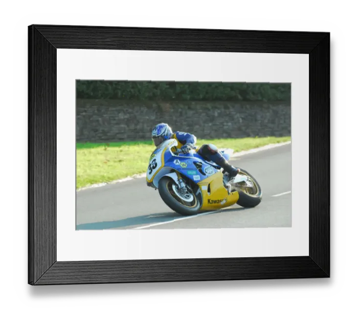 Framed Print : Andy Lovett (Kawasaki) 2013 Formula One Classic TT Framed Print : Andy Lovett (Kawasaki) 2013 Formula One Classic TT