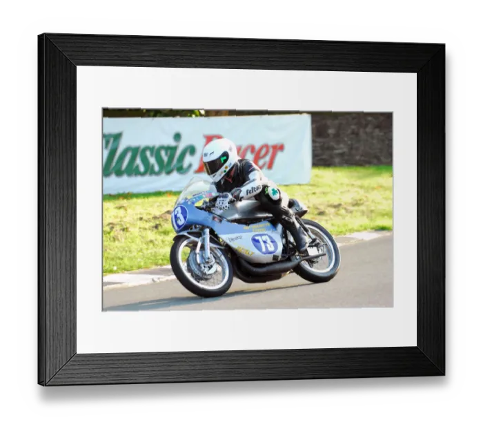 Framed Print : Billy Cummins (Suzuki) 2013 250 Classic TT Framed Print : Billy Cummins (Suzuki) 2013 250 Classic TT