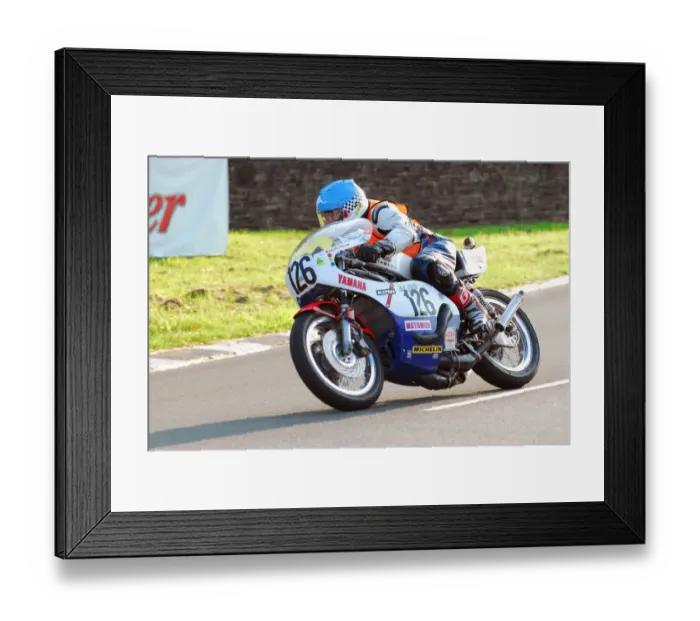 Framed Print : Noel Heenan (Yamaha) 2013 Formula Two Classic TT