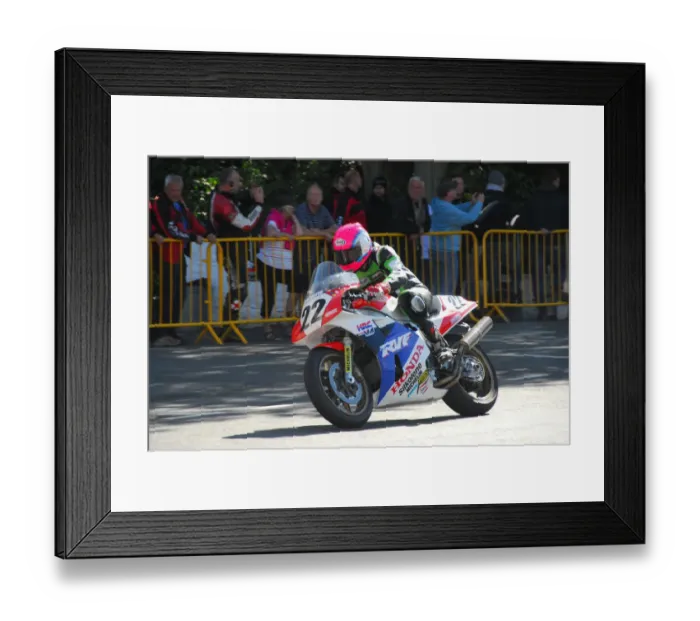 Framed Print : Kiaran Hankin (Honda) 2014 Formula One Classic TT Framed Print : Kiaran Hankin (Honda) 2014 Formula One Classic TT