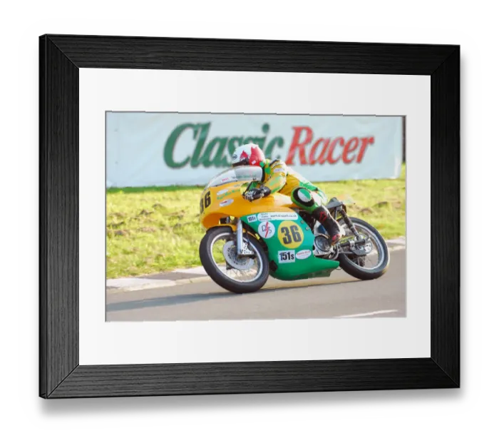 Framed Print : Alex Sinclair (Norton BSA) 2013 500 Classic TT Framed Print : Alex Sinclair (Norton BSA) 2013 500 Classic TT