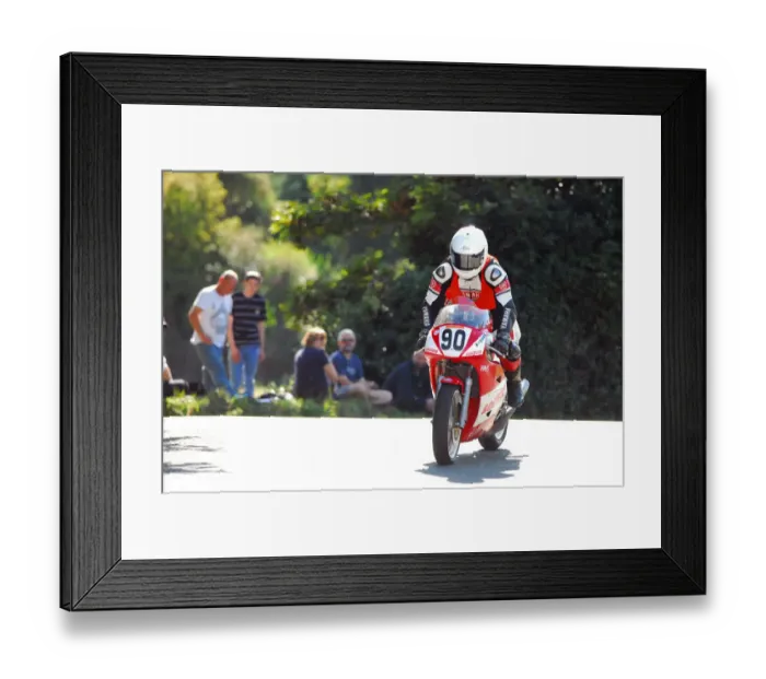 Framed Print : Alan Davies (Yamaha) 2014 Formula Two Classic TT Framed Print : Alan Davies (Yamaha) 2014 Formula Two Classic TT