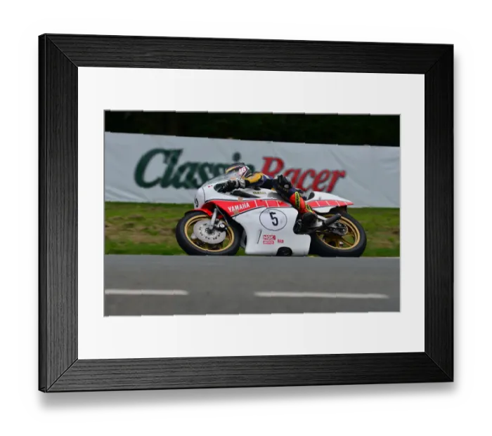 Framed Print : Dan Cooper (Yamaha) 2013 Formula One Classic TT Framed Print : Dan Cooper (Yamaha) 2013 Formula One Classic TT