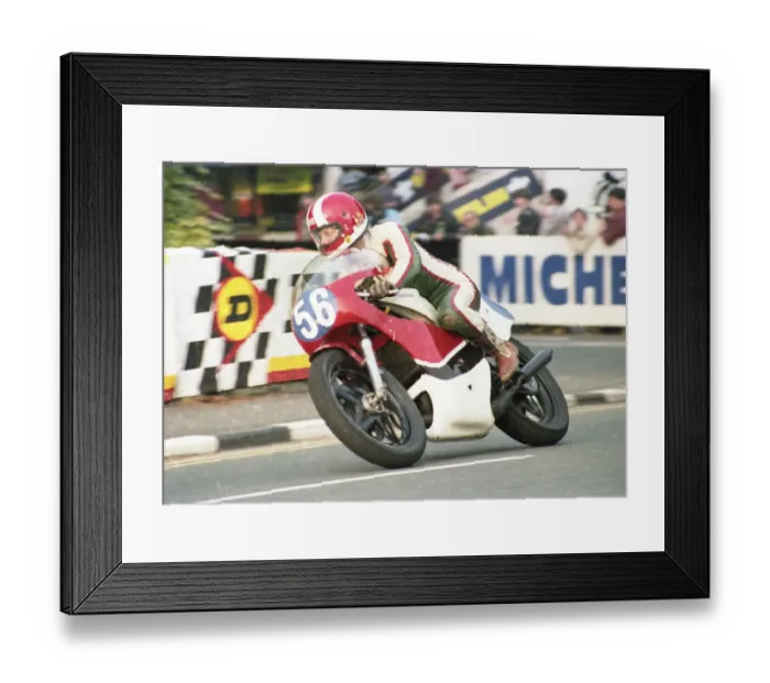Framed Print : David Smith (Yamaha) 1983 350 TT