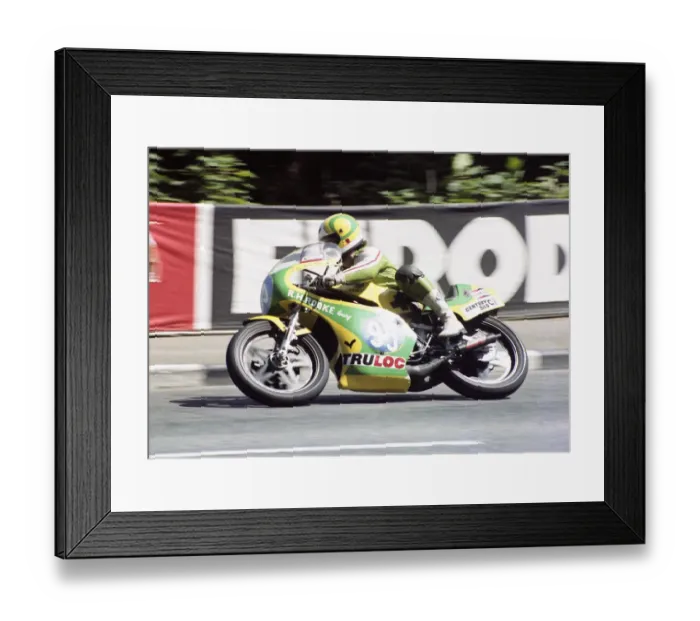 Framed Print : Graham Atha (Yamaha) 1982 Senior 350 TT Framed Print : Graham Atha (Yamaha) 1982 Senior 350 TT