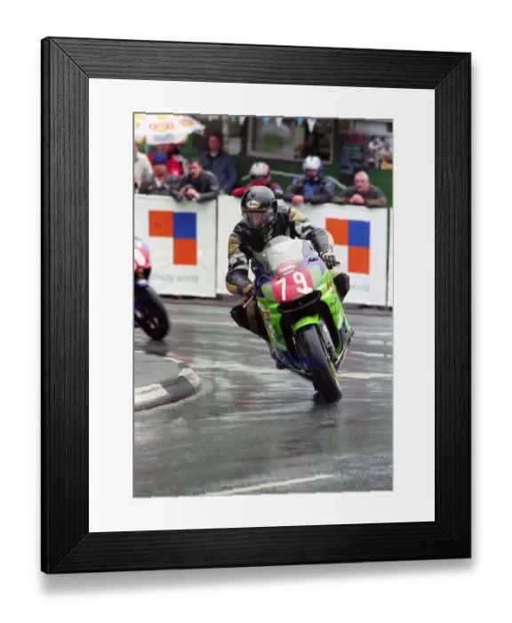 Framed Print : Peter Perrin (Kawasaki) 2000 Production TT Framed Print : Peter Perrin (Kawasaki) 2000 Production TT