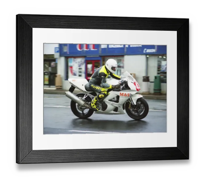 Framed Print : Derek Heron (Honda) 2000 Production TT Framed Print : Derek Heron (Honda) 2000 Production TT