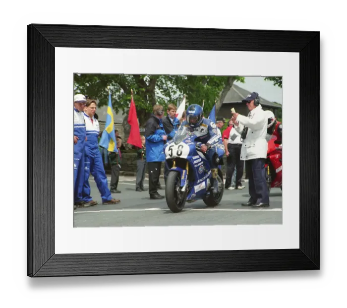 Framed Print : Marc Granie (Yamaha) 2000 Formula One TT Framed Print : Marc Granie (Yamaha) 2000 Formula One TT