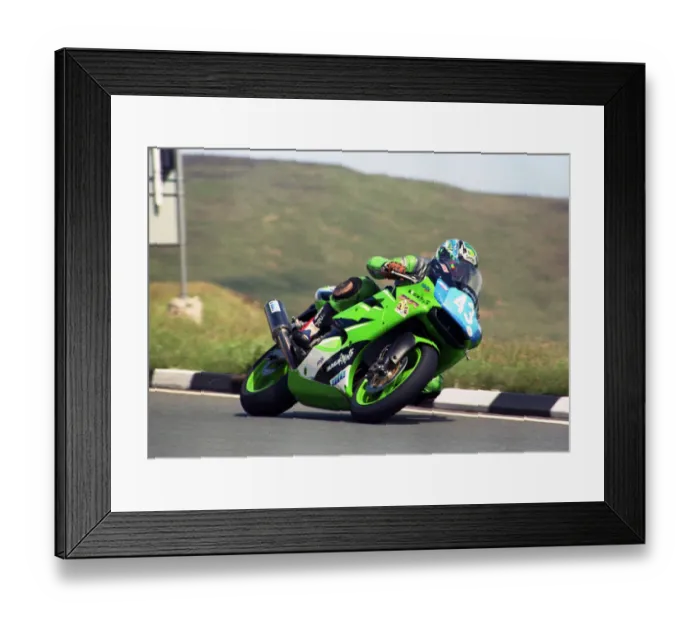 Framed Print : Bruno Bonhuil (Kawasaki) 2000 Junior TT Framed Print : Bruno Bonhuil (Kawasaki) 2000 Junior TT
