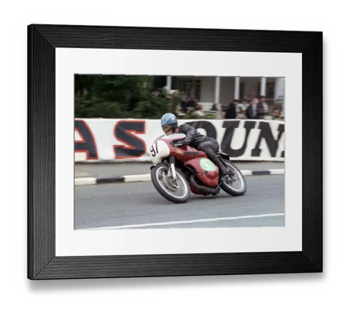 Framed Print : Rex Butcher (Cotton) 1965 Lightweight TT Framed Print : Rex Butcher (Cotton) 1965 Lightweight TT