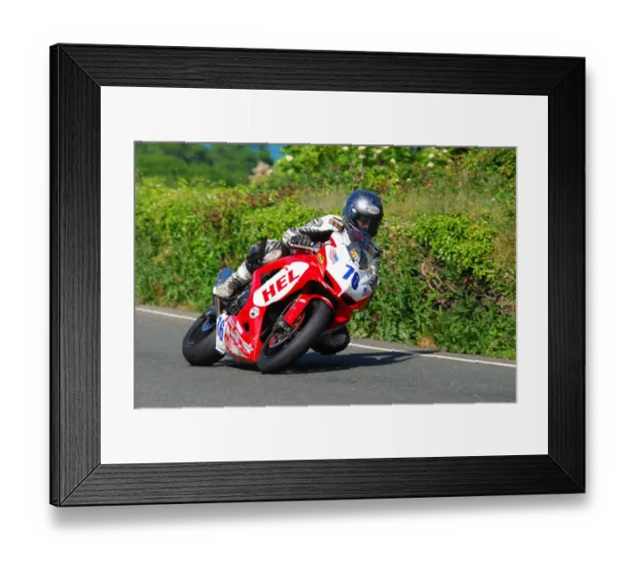 Framed Print : Brandon Cretu (Suzuki) 2010 Supersport TT