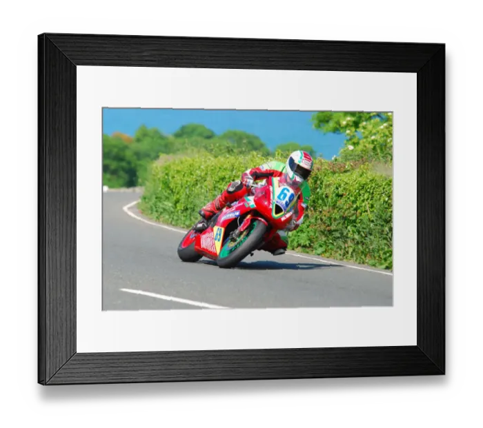 Framed Print : David Jones (Triumph) 2010 Supersport TT Framed Print : David Jones (Triumph) 2010 Supersport TT