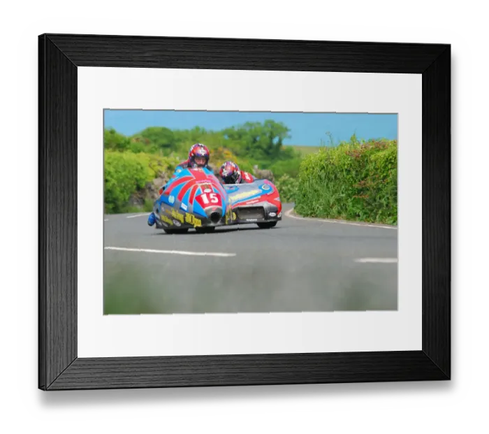 Framed Print : Tony Baker & Fiona Baker-Milligan (Baker Suzuki) 2010 Sidecar TT Framed Print : Tony Baker & Fiona Baker-Milligan (Baker Suzuki) 2010 Sidecar TT