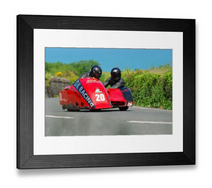 Framed Print : David Kimberley & Robert Bell (Ireson Honda) 2010 Sidecar TT Framed Print : David Kimberley & Robert Bell (Ireson Honda) 2010 Sidecar TT