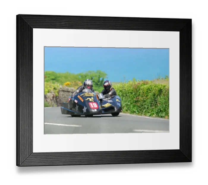 Framed Print : Brian Kelly & Dicky Gale (DMR Honda) 2010 Sidecar TT Framed Print : Brian Kelly & Dicky Gale (DMR Honda) 2010 Sidecar TT