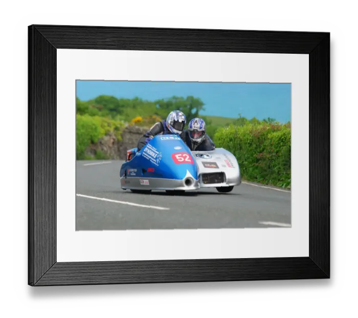 Framed Print : Nicholas Dukes & William Moralee (LCR) 2010 Sidecar TT Framed Print : Nicholas Dukes & William Moralee (LCR) 2010 Sidecar TT