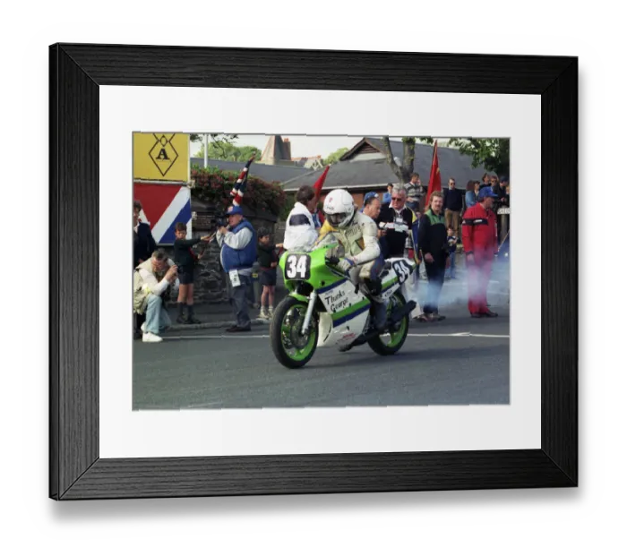 Framed Print : Ian Morris (Kawasaki) 1990 Lightweight 400 TT Framed Print : Ian Morris (Kawasaki) 1990 Lightweight 400 TT