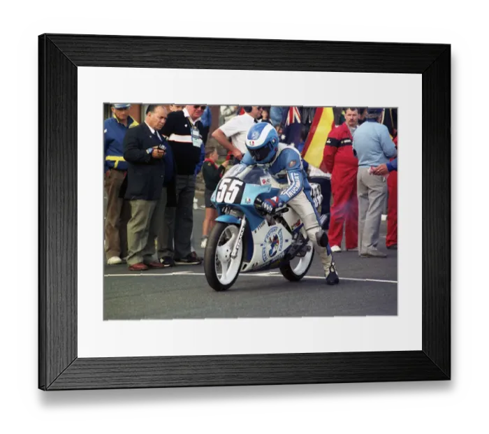 Framed Print : Ian Newton (Honda) 1990 Ultra Lightweight TT Framed Print : Ian Newton (Honda) 1990 Ultra Lightweight TT