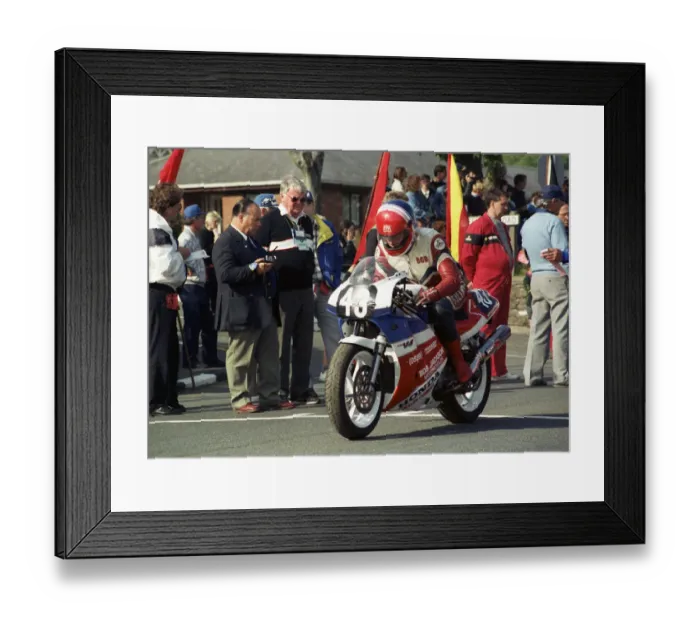 Framed Print : Bob Simmons (Honda) 1990 Lightweight 400 TT Framed Print : Bob Simmons (Honda) 1990 Lightweight 400 TT
