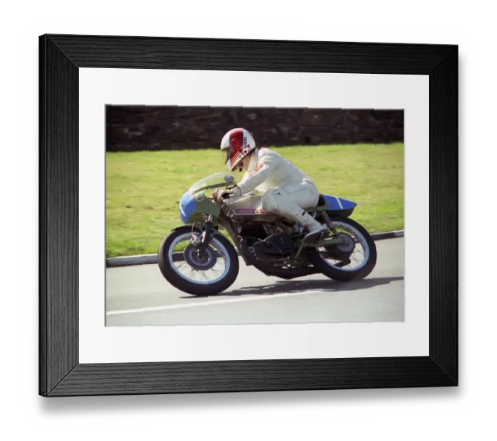 Framed Print : Gerry Jenkins (Greeves) 1990 Junior Classic Manx Grand Prix Framed Print : Gerry Jenkins (Greeves) 1990 Junior Classic Manx Grand Prix