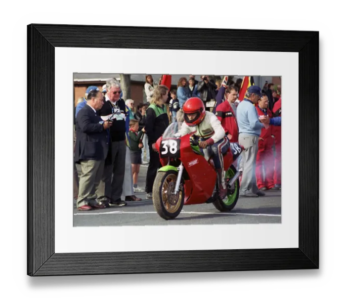 Framed Print : Chris Petty (Kawasaki) 1990 Lightweight 400 TT Framed Print : Chris Petty (Kawasaki) 1990 Lightweight 400 TT