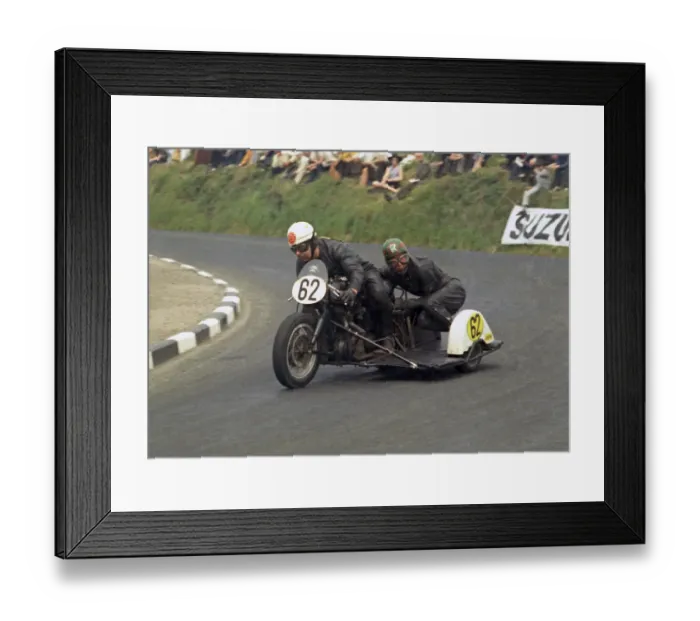 Framed Print : Ron Cave & R C Osborn (Triumph) 1970 750 Sidecar TT Framed Print : Ron Cave & R C Osborn (Triumph) 1970 750 Sidecar TT