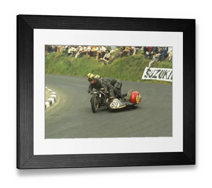 Framed Print : Roy Richards & W Cooper (DBS) 1970 750 Sidecar TT Framed Print : Roy Richards & W Cooper (DBS) 1970 750 Sidecar TT