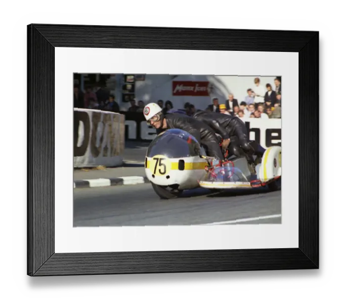 Framed Print : Bob Kewley & D Tucker (Rumble BSA) 1968 Sidecar TT Framed Print : Bob Kewley & D Tucker (Rumble BSA) 1968 Sidecar TT