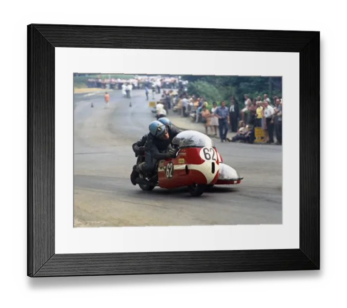 Framed Print : Trevor Ireson & D Lockett (ETY Triumph) 1970 500 Sidecar TT Framed Print : Trevor Ireson & D Lockett (ETY Triumph) 1970 500 Sidecar TT