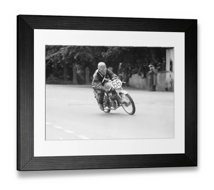 Framed Print : Lionel French (EMC) 1952 Ultra Lightweight TT Framed Print : Lionel French (EMC) 1952 Ultra Lightweight TT