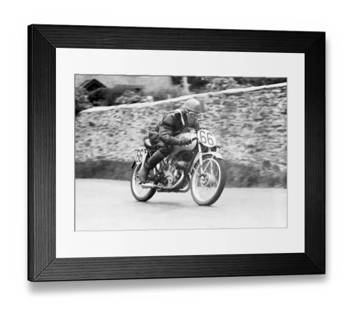 Framed Print : Lionel French (EMC Puch) 1952 Ultra Lightweight TT Framed Print : Lionel French (EMC Puch) 1952 Ultra Lightweight TT