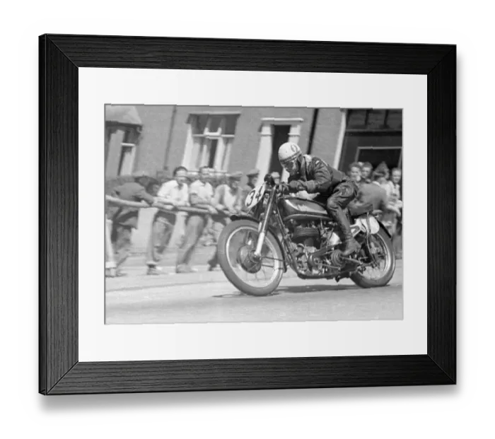 Framed Print : Sven Sorensen (Norton) 1950 Junior TT Framed Print : Sven Sorensen (Norton) 1950 Junior TT